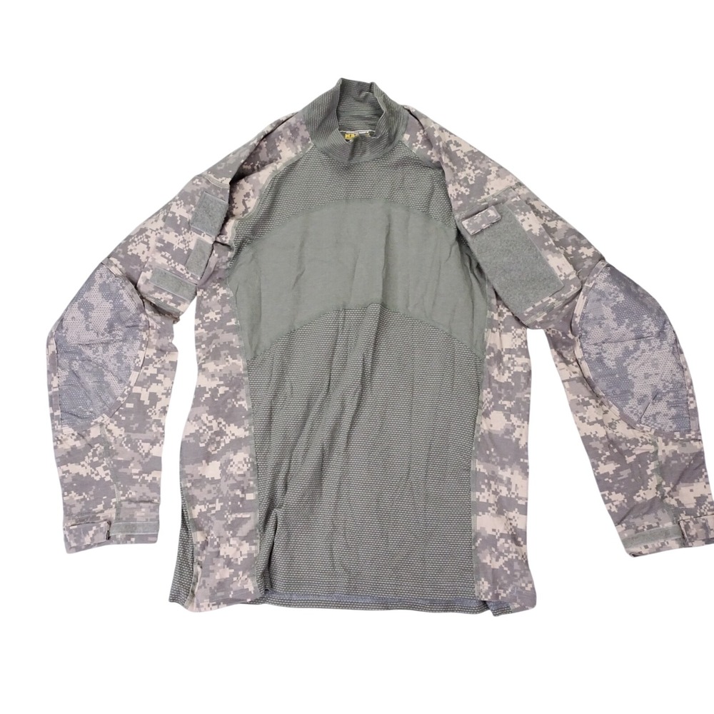 Massif Army Combat Shirt Men XL Green ACU‎ Digital Camo Flame Resistant